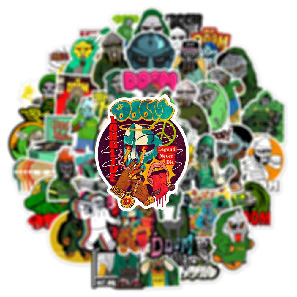 Hip Hop Rapper Mf Doom Stickers