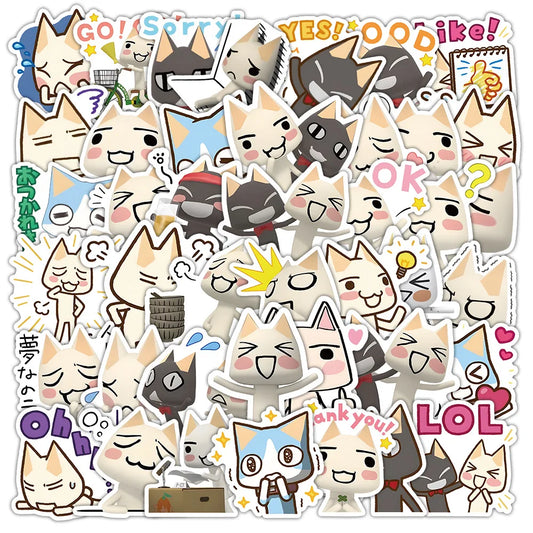 Cute Inoue Toro Stickers Cartoon Cat Meme Sticker