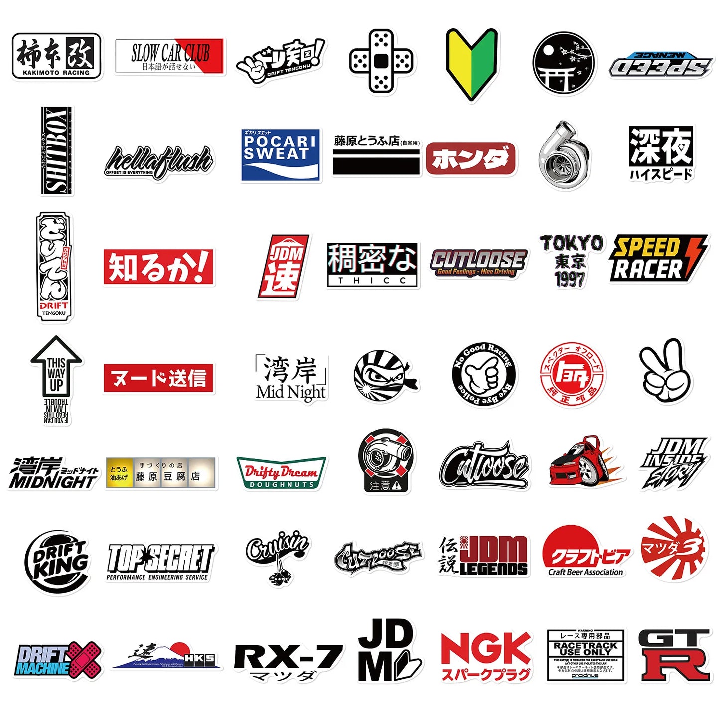 Japanese Street Harajuku Department Stickers