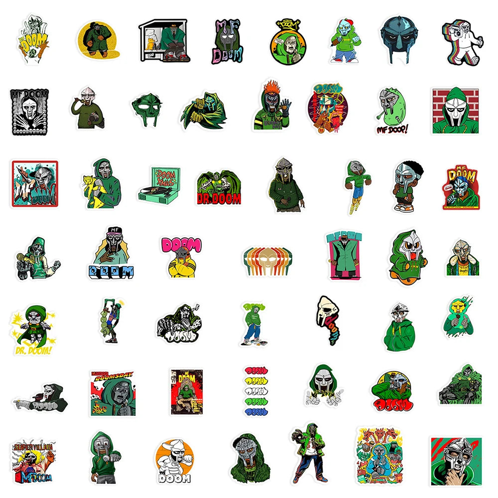 Hip Hop Rapper Mf Doom Stickers