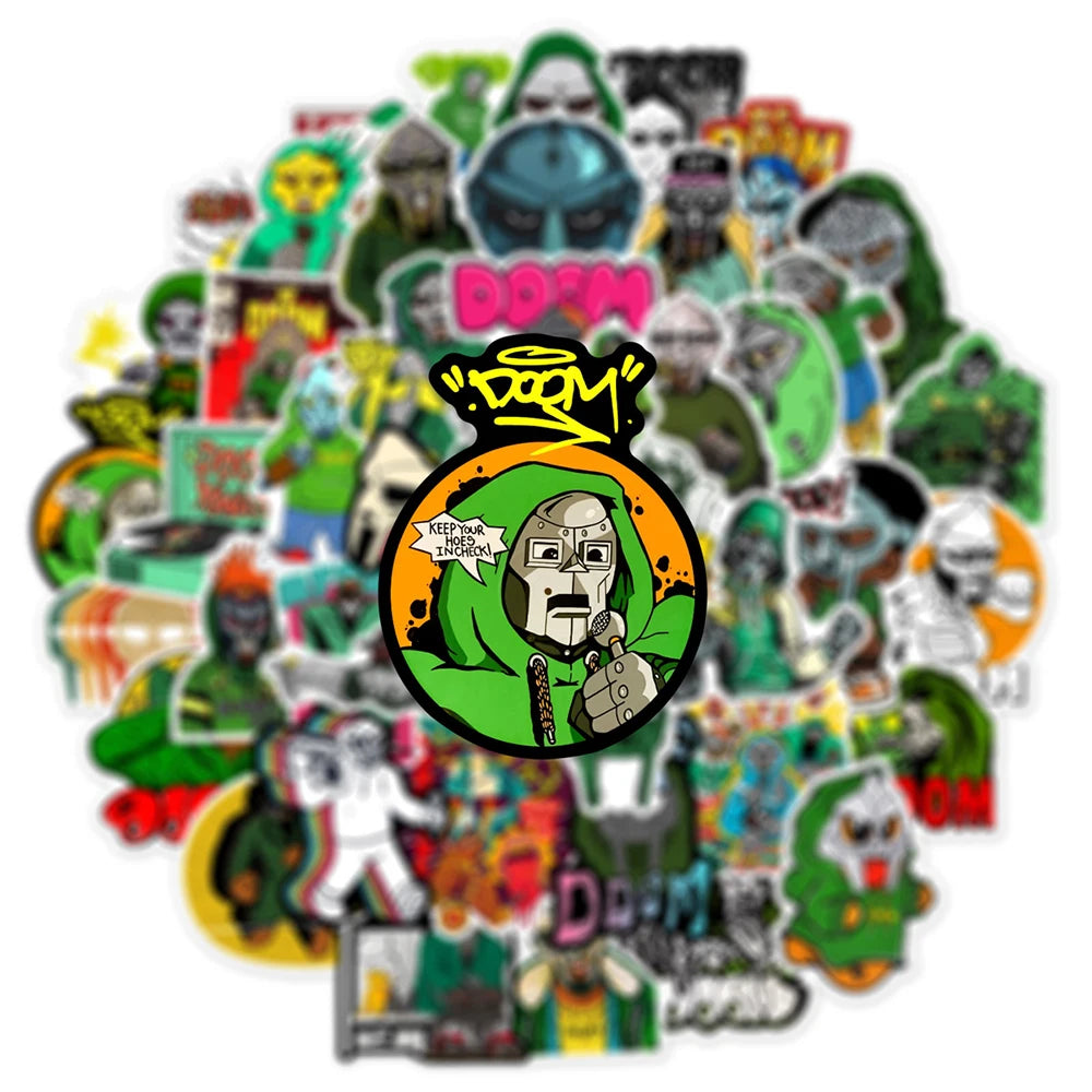 Hip Hop Rapper Mf Doom Stickers