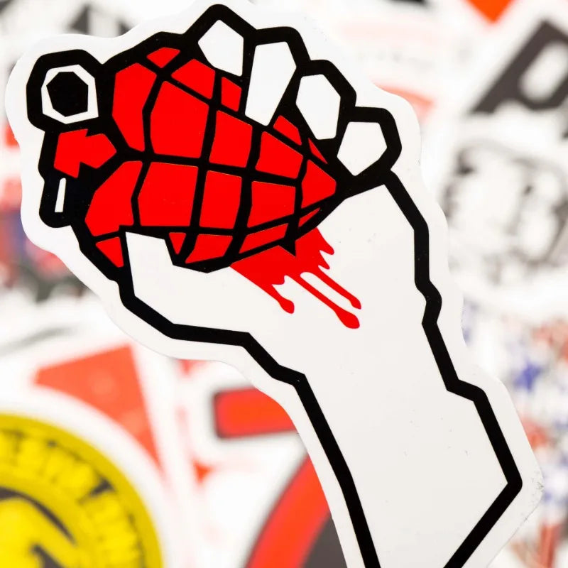 Mixed Classic Rock Band Stickers
